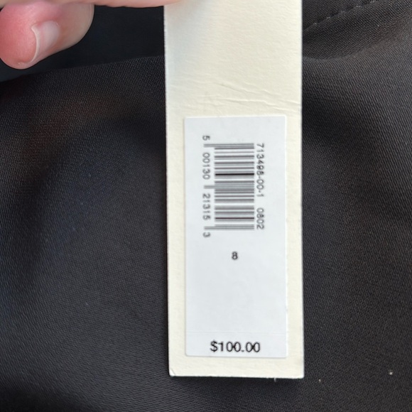 NWT Banana Republic High Rise Modern Straight Refined Black Pant Size 8. - Picture 5 of 8